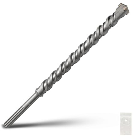 SDS Max Bohrhammerbohrer, 32 x 460 mm, Steinbohrer, 32 x 460 mm | Hartmetallspitze Betonbohrer für Mauerwerk, Ziegel, Stein, Beton
