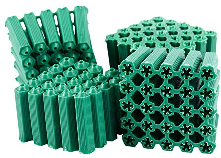 CAIONPLE Vis de Cheville Plastique AntidéRapante Verte 6 Mm 100 PièCes