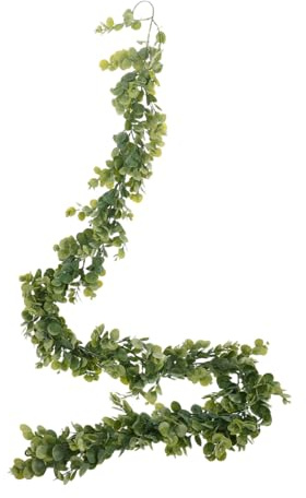 SOIMISS Vigne Eucalyptus Artificielle Plastique De Vigne Suspendue Verte Décoration De Plante Intérieur Guirlande Eucalyptus Réaliste pour Maison