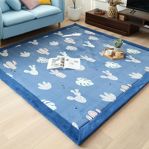 Tappeto per bambini a forma di cactus, grande, 150 x 180 cm, spesso 2,5 cm, morbido, per la stanza dei giochi, antiscivolo, resistente, decorazione per la stanza dei bambini