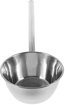 Toyvian Cucharón de Acero Inoxidable con Mango Cucharón Metálico para Sopa y Agua Diseño Ergonómico Antideslizante para Cocina Diaria