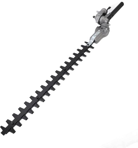 HELEVIA Tête de Taille-haie, Tondeuse à Gazon à 9 Cannelures, Tête Réglable Multi-Angle, pour Tailler Les Haies, Les Buissons et Les Arbustes (26*igname)