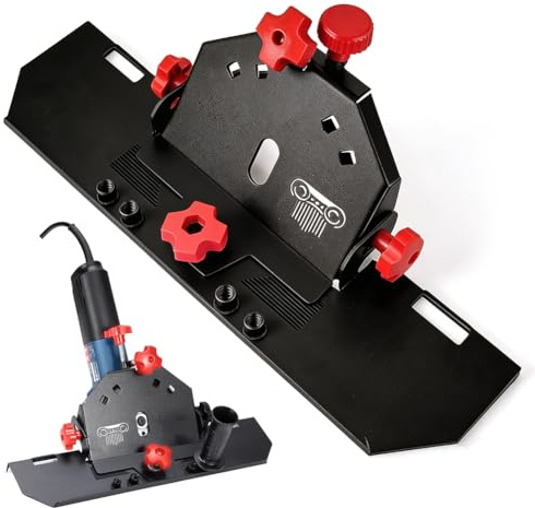 Supporto per smerigliatrice angolare tagliapiastrelle da 115/125 mm, per piastrelle taglio a smusso 45°, taglio preciso, design ergonomico