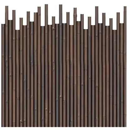 GOCHUSX Gestaffelter Holzzaun, Dekorative Sichtschutzwand Für Den Außenbereich, Flexibler Lattenzaun Als Beeteinfassung Für Garten, Hinterhof, Balkon, Terrasse(Braun,100x100cm-3PCS)