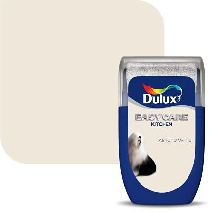 Dulux Easycare Kitchen Tester Paint, Almond White,30 ml (Pack of 1)
