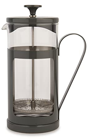 La Cafetière Monaco Stainless Steel Cafetière, Eight Cup, Grey, Gift Boxed