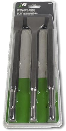 Lot de 3 Burins SDS CA25 - Incluant 1 Burin Pointu et 2 Burins Plats