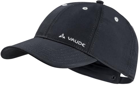 VAUDE Softshell Cap, hoher Schutz vor schädlichen Sonnenstrahlen, Black Uni, S