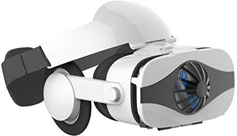 Virtual Reality Headset 3D VR Glasses – High Definition Optical Lens Fully Adjustable Strap Focal and Object Distance – Perfect VR Headset for 4.0 to 6.3 Any Phones