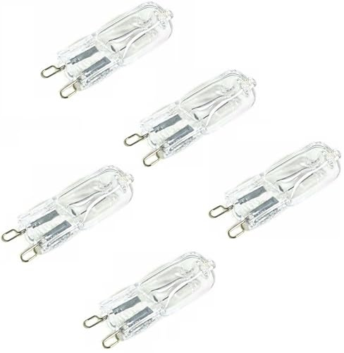 halogenkapsel glödlampor 5 Delar G9 Halogenlampa 40W 230V 20W Dimbar Varmvit Halogenlampa Kapsellampa För Skåpbelysning Ugnslampa Och Mer,40W,5 St