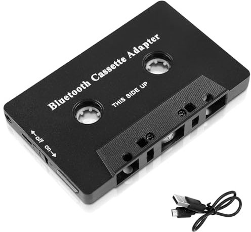 Vegena Adattatore Cassetta Bluetooth, Convertitore Audio Cassetta Bluetooth Per Telefono, Tablet, Autoradio, Lettore Mp3