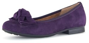 Gabor Damen Klassische Ballerinas, Frauen Flats,Moderate Mehrweite (G),Ballet-Flats,Ausgehschuhe,Abendschuhe,Slip-ons,Purple,40 EU / 6.5 UK