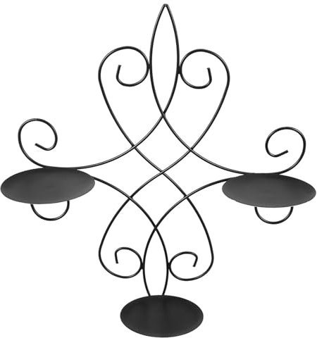 Alipis Wandkerzenhalter Eisen Vintage Sconce Hängend Hohles Design Romantische Wanddekoration Für Wohnzimmer Esszimmer Party