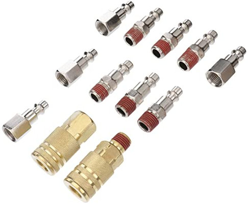 ASAKKURA Schlauchverbinder-set Npt Pneumatische Gerade Steckverbinder Luftkupplungen Für Kompressorschlauch Reduzierstücke Aus Eisen Schnellkupplungen Männlich Weiblich