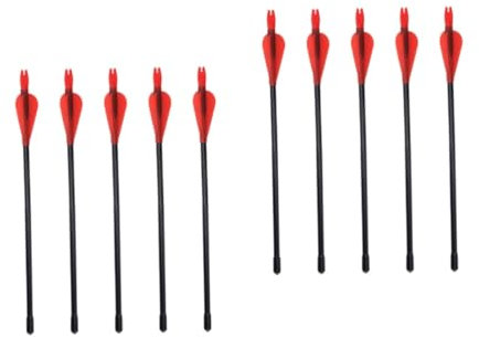 Kisangel 2 Sätze Topf Outdoor- Bogenschießen- Für Jagdpfeile Für Compoundbögen Pfeile Pot-toss- Topf Werfender Glasfaser Rot 5 Stück * 2