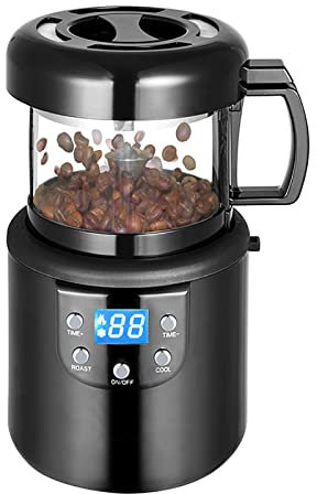 IUBGFTO Electric Coffee Bean Roaster Home Smart Timing Automatic Coffee Bean Roasting Machine with Timing Function for Cafe Shop ?Household Roasting Cooling Rich Flavour