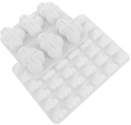 POPETPOP 2 Piezas Molde De Silicona Para Galletas y Chocolates Diseño Nube Pequeño y Grande Molde Resistente y Antiadherente Para Repostería y Dulces Apto Horno Para Hacer Chuches y Bombone