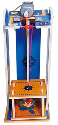 Oshhni Ascensori elettrici Fai da Te, Modello di Ascensore, Puzzle 3D, esperimenti scientifici per Bambini dai 6 Anni in su, Giocattolo tecnologico,