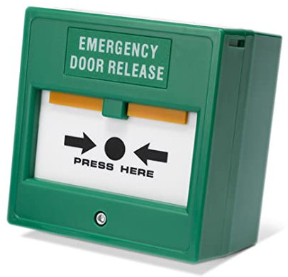 SecureMyDoor Resettable Call Point with No Glass to Break | Emergency Break Glass for Indoor Use | Fire Alarm Button Switch for Easy Access Control | Ideal for Commercial & Residential Buildings