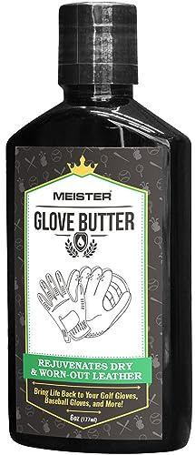 Meister Glove Butter (6 oz.) - Rejuvenates Golf Gloves, Baseball Gloves and Other Leather Gloves