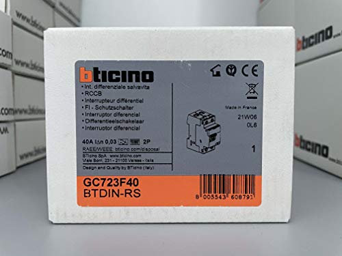 Bticino GC723F40 interruttore differenziale puro classeF 2 POLI 40A 30MA