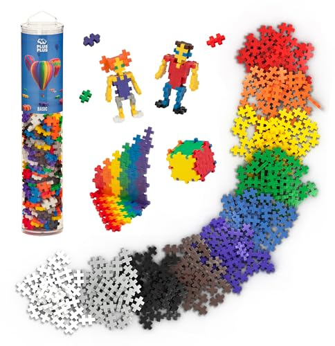 PLUS PLUS 240 Piece Basic Mix - Mini Waffle Blocks, Classroom Must Haves