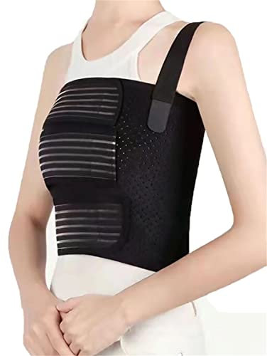 Ceinture Thoracique cassée, Support de Compression élastique pour réduire la Douleur de la Cage Thoracique, Protection Respirante pour la Poitrine fissurée, fracturée, disloquée.,L
