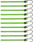 com-four® 10-teiliges Set Gummispanner - Gepäckspanner - Expander mit Haken - Spanngummi zur Ladungssicherung - Spanngurt