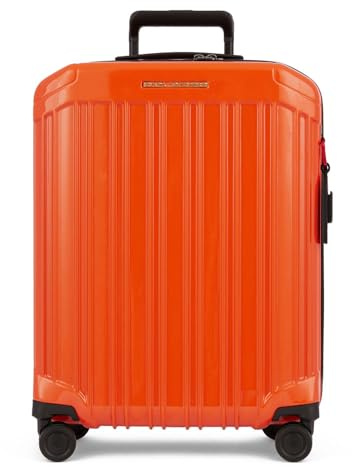 Piquadro 4 wheel cabin suitcase Unisex polycarbonate orange