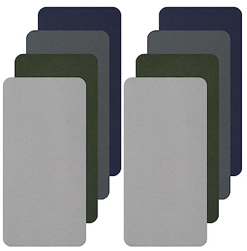 8 Stück Flicken Zum Aufbügeln Bügelflicken Jeans Patches, selbstklebende Reparaturflicken für Zeltkleidung, Möbel, Leinwand, wasserdichtes Outdoor-Sonnenflicken-Set, Aufbügelflicken für Stofftaschen