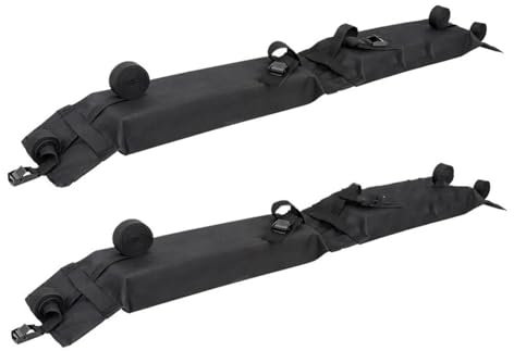 Barre Tetto Portapacchi Per Viaggi Sul Tetto Dell'auto Portapacchi Morbido Bagagli Sul Tetto Automatico Trasportare Carico 60 Kg Tavola Surf Kayak Supporti Snowboard Portatutto Tetto
