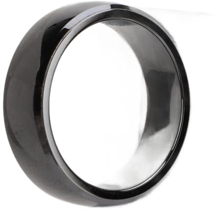 Anillo NFC de Cerámica Resistente Al Agua, Tecnología de Detección Completa, Anillo Inteligente Portátil Integrado en Chip IC Ntag215, para Control de Acceso, Pago Electrónico