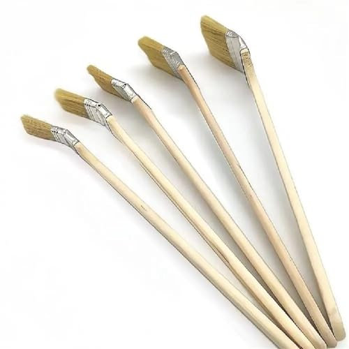 LPHFDCS Pinsel Marine-Pinsel mit langem Griff und Ellenbogengelenk, gemischtes Schweinemähnenhaar, Griff aus Massivholz, Ellenbogengelenk-Pinsel, Reinigungswerkzeug for Wandmalerei Pinselset(Style 4)