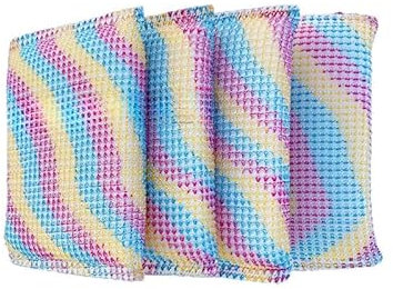 16-Pack Kitchen Scrub Sponges - Versatile Anti-Scratch Sponge with Heavy Duty Cleaning Power - Soft and Fast Cleaning Cleaning Brush for Utensils, Pans, Pans and Hard Stains (Rainbow,16pcs)