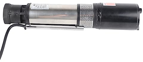 YDuupxe Bomba de Pozo Profundo de CC, Bomba de Agua de Acero Inoxidable para Riego Agrícola, Alta Eficiencia, 20 M de Profundidad, Adecuada para Granjas y Jardines