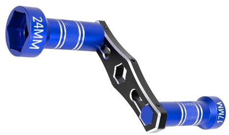 Générique Clé Hexagonale RC Voiture Outil Réparation Métal Combiné Résistant Facile à Transporter Adaptée pour Réparation D'Engins RC Loisirs Atelier, Bleu