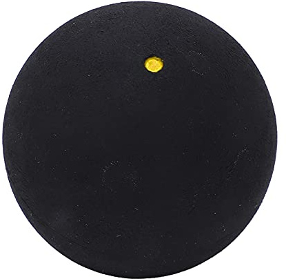 Fockety Palla da Squash Leggera a Punto Singolo con Rimbalzo Costante 37 Mm per Allenamento e Pratica (singolo punto giallo)