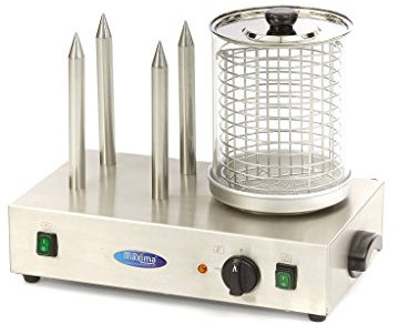 Maxima Macchina per Hot Dog con 4 barre riscaldanti