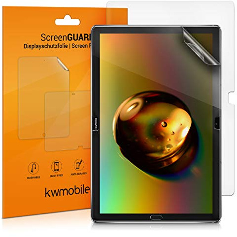 kwmobile 2x Protection écran Huawei MediaPad M5 Lite 10 film écran - Set de film de protection plastique mat pour tablette