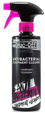 Muc-Off Limpiador Antibacteriano para Equipos Deportivos de Interior, 500 Ml - Spray Desinfectante Higienizante para Bicicleta Estática y Equipos de Fitness en Casa