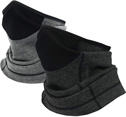 Rumsfel Schlauchschal Herren & Damen, Halswärmer Halstuch, Winter Elastisch Multifunktionstuch Windabweisend Nacken Wärmer mit Atmungsaktivem Netz für Outdoor Radsport Ski Motorrad Laufen
