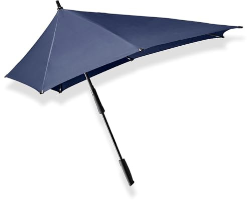 Senz XXL Stick Storm Umbrella Pure Black, 107 cm, Schwarz