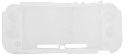 Étui en Silicone pour Switch Lite, Housse de Protection en Caoutchouc en Silicone, étui Antidérapant Anti-Rayures à Absorption des Chocs pour Console Switch Lite(Blanc Transparent)