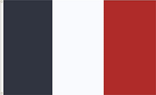 BANDERA DE FRANCIA. CALIDAD RASO PREMIUM 120 gr. TAMAÑO GRANDE 150X90
