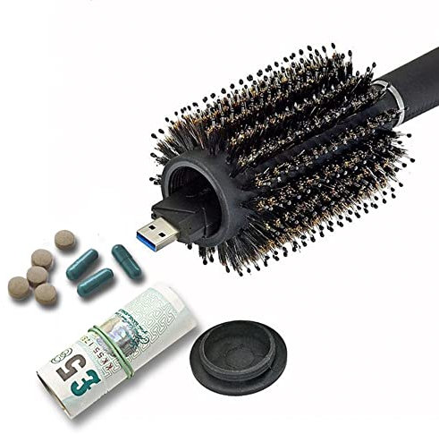 Secret Stash GENERISE Diversion Hairbrush with Hidden Storage Secret Compartment Safe for Diversion and Hiding Private Items at Home, Festivals, Car, Travel etc