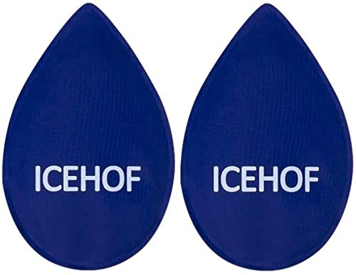 ICEHOF Ersatz-Kühlpads (2x) für Weisheitszähne - 14 cm x 9 cm - für mehr Kühlung nach Zahn OP - Kühlpack Weisheitszahn Kühlkompresse Kühlpads Gesicht