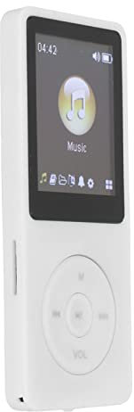 Lettore MP3 / Lettore MP4, Lettore MP3 MP4 Portatile con Musica Senza Perdita di Dati per Bambini, Lettore Musicale Multimediale LCD Ultra Sottile da 1,8 Pollici per Studenti(Bianco)