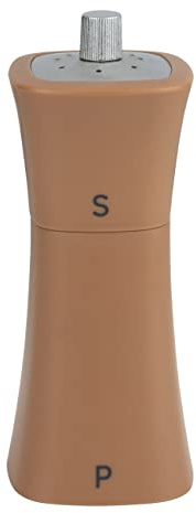 Grunwerg Gmill Salière et moulin à poivre 2 en 1, plastique, rouge argile