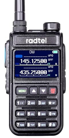 Radtel RT-890 999 Channels Dual Band HAM Radio 144-146MHz & 430-440MHz Color LCD Walkie Talkie with Air Band Reception and Channel Name/FM Radio/VOX/
