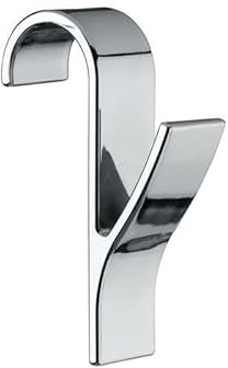 EliteKoopers 2Pcs Set Chrome Finish Door Radiator Towel Rail Hanger Hooks Towel Rack For Home Accessories